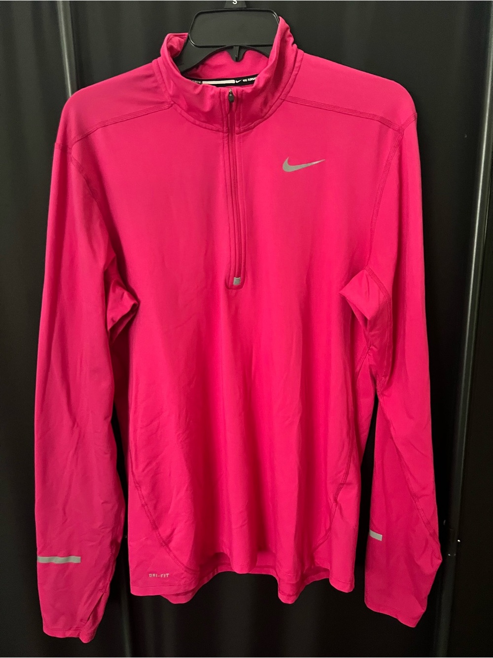 Nike Men’s Hot Pink Long Sleeve Half-Zip Pullover